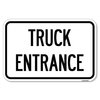 Signmission Driveway Sign Truck Entrance Heavy-Gauge Aluminum Sign, 12" x 18", A-1218-24122 A-1218-24122